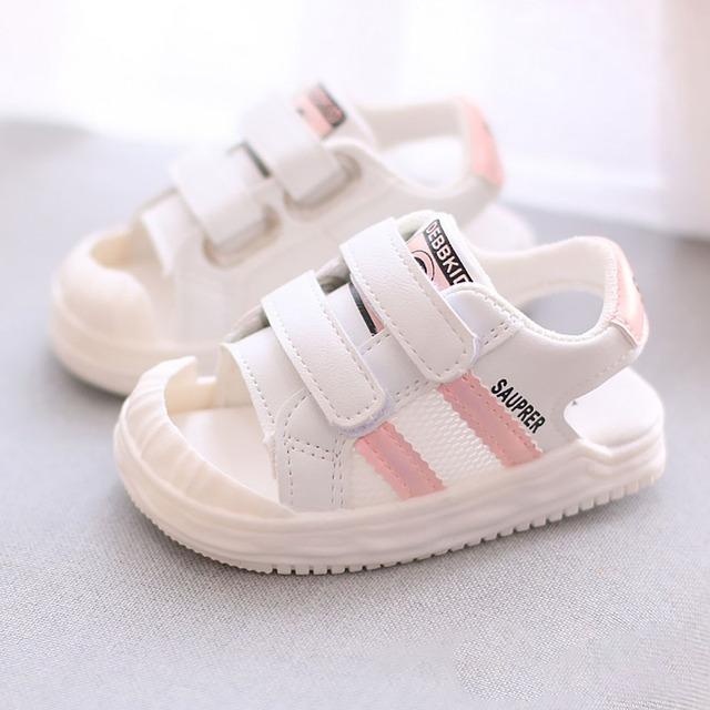 PU Leder Sommer Sandalen Für Kinder Trend Mode Jungen Mädchen Strand Schuhe Anti-rutschig Weichen sohlen Kleinkind Schuhe Schuhe 20 rosa von Joom DACH