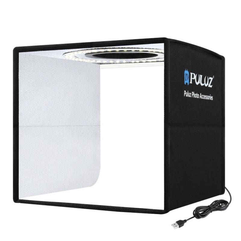 PULUZ Softbox-Set, tragbar, faltbar, für Fotobeleuchtung, Modifikator, Fotografie-Zeltbox mit 12 Farben schwarz von Joom DACH
