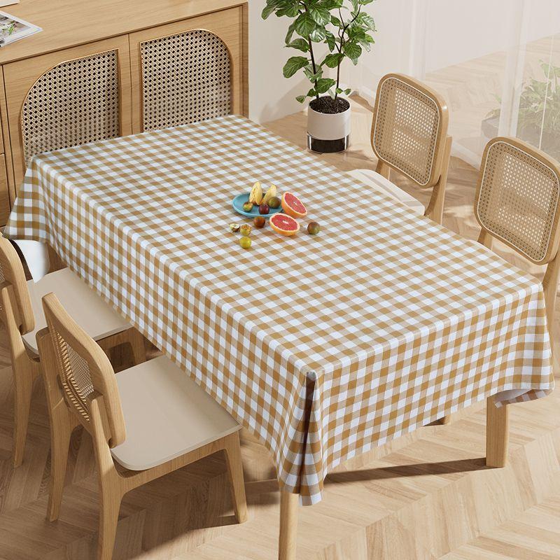 PVC Tischdecke Wasserdicht und Ölfest Waschfrei Pastoral Schreibtisch High-End Esstischdecke Kaffeetisch Tischmatte Ins Style Rechteckig 120*170 von Joom DACH