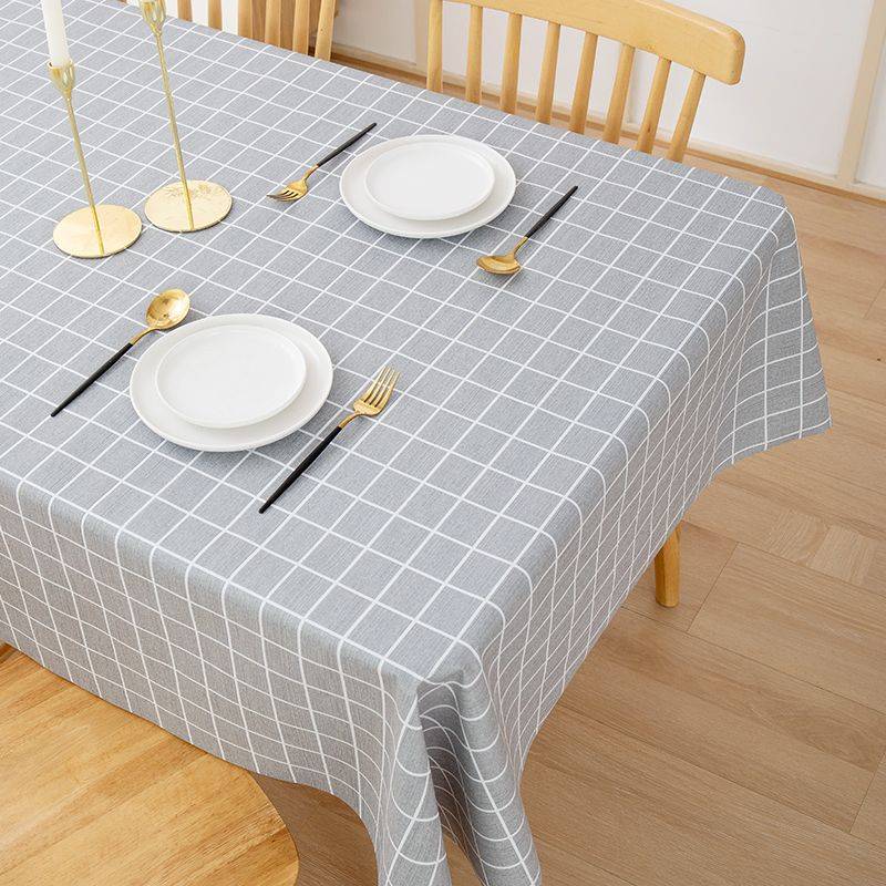 PVC Tischdecke Wasserdicht und Ölfest Waschfrei Pastoral Schreibtisch High-End Esstischdecke Kaffeetisch Tischmatte Ins Style Rechteckig 90*140 von Joom DACH