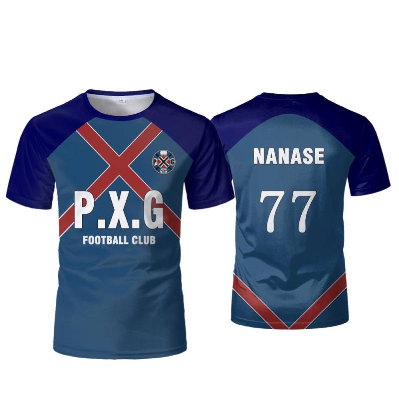 PXG Blue Lock Japanisches Anime-Trikot, Fußballuniform Nr. 9 Rin Shidou, Cosplay-T-Shirts, Freizeit-Sportoberteile für Herren und Damen XL von Joom DACH