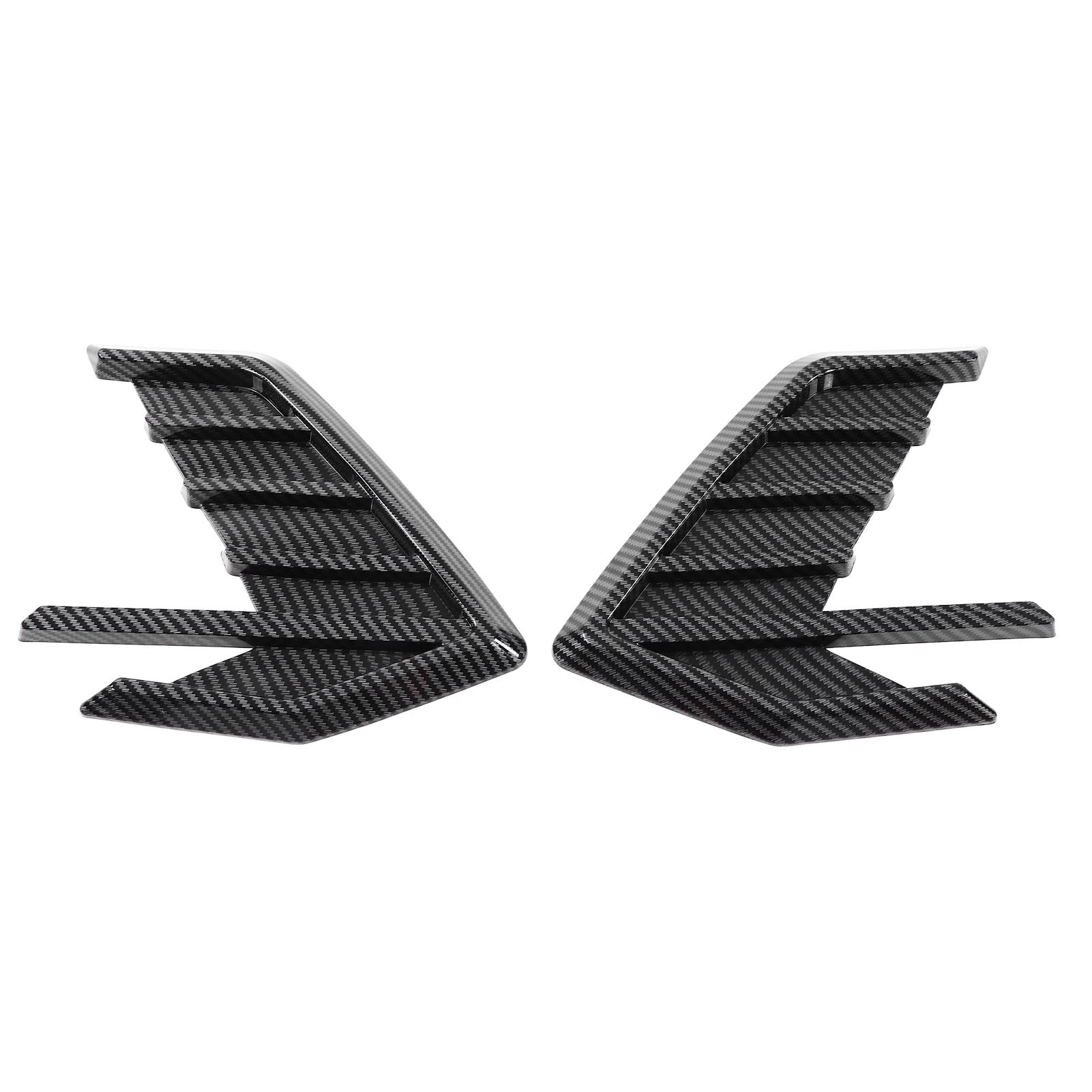 Paar Carbonfaser-Stil Auto Seitenabdeckung Luftauslass Zierleiste Aufkleber Ersatz für A7 S7 4K8 2018?2020 von Joom DACH