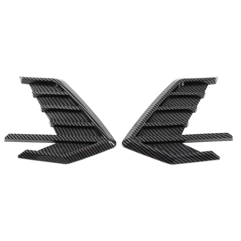 Paar Carbonfaser-Stil Auto Seitenabdeckung Luftauslass Zierleiste Aufkleber Ersatz für A7 S7 4K8 2018?2020 von Joom DACH