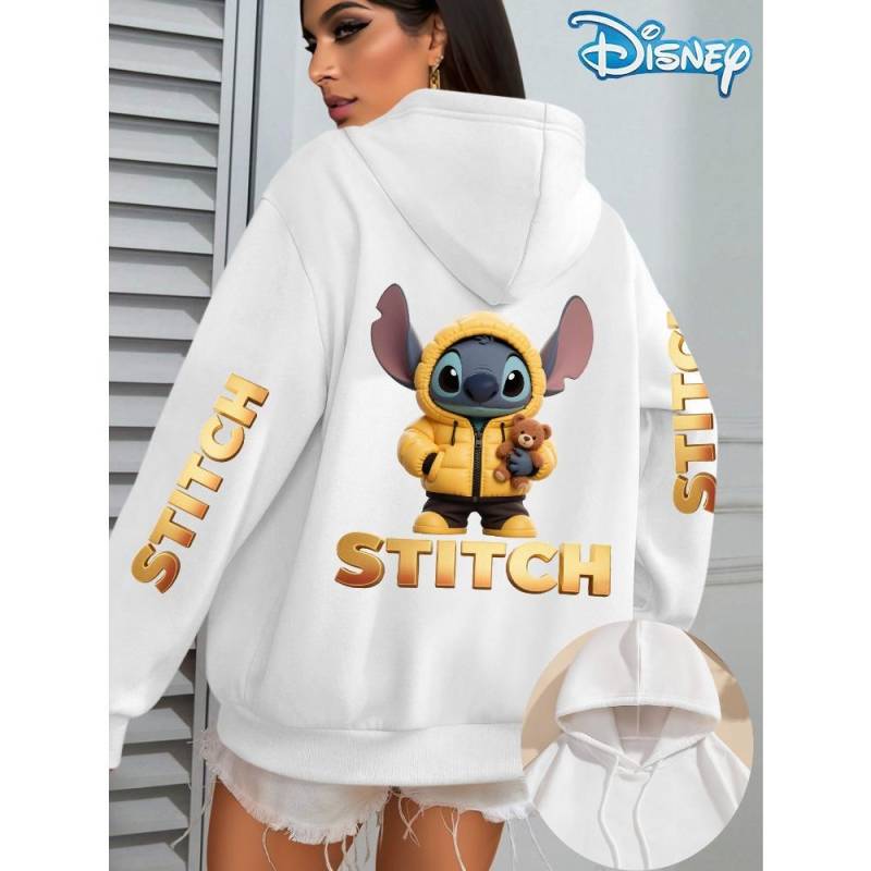 Paar Damen Stitch Damen Hoodies Kapuzenpullover Sweatshirt Pullover Herbst Winter Übergroße Mäntel Lange Ärmel Oberteile XL von Joom DACH
