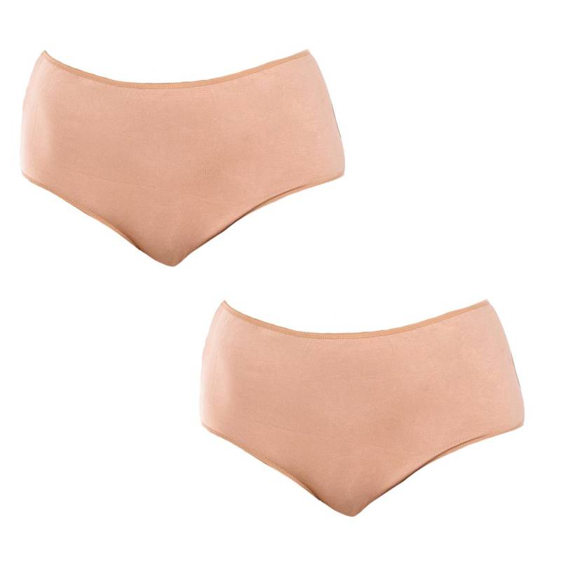 2er-Pack Mikrofaser-Slips für Damen Q-EN906 XXL beige von Joom DACH