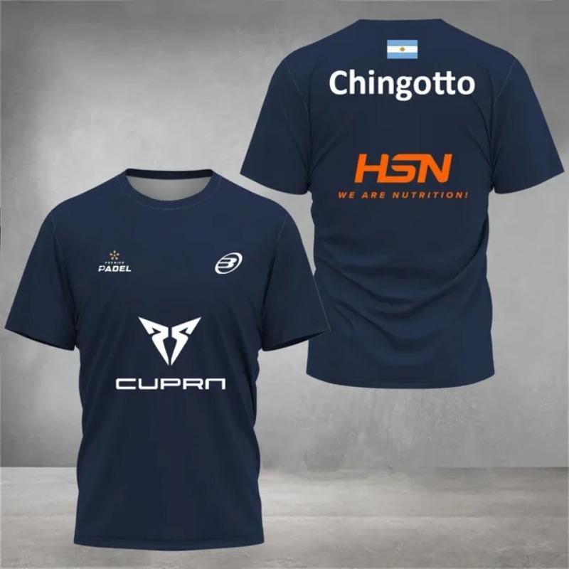 Padel Wear Sporttrikot Herren T-Shirt Damen Fitness Schnelltrocknende Tops Atmungsaktives Sommer-T-Shirt Padel Kurzarm Herrenkleidung L von Joom DACH