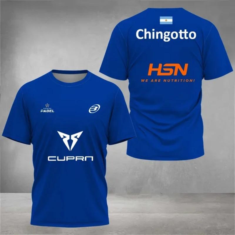 Padel Wear Sporttrikot Herren T-Shirt Damen Fitness Schnelltrocknende Tops Atmungsaktives Sommer-T-Shirt Padel Kurzarm Herrenkleidung S von Joom DACH