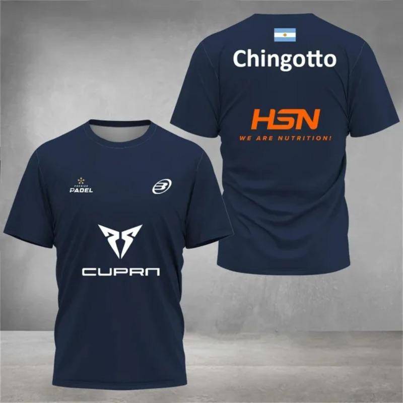 Padel Wear Sporttrikot Herren T-Shirt Damen Fitness Schnelltrocknende Tops Atmungsaktives Sommer-T-Shirt Padel Kurzarm Herrenkleidung XXXL von Joom DACH