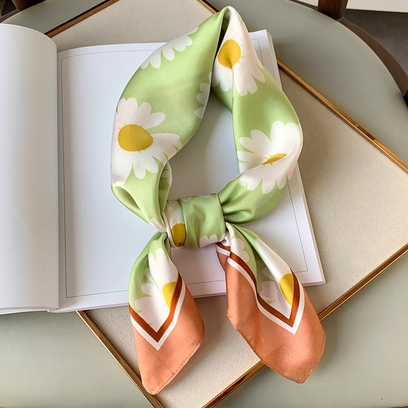 Paisley-Druck, Halstuch, Taschenschals, Damen, 70 x 70 cm, kleine Tücher, Wickeltücher, Satin-Halstücher für Damen von Joom DACH