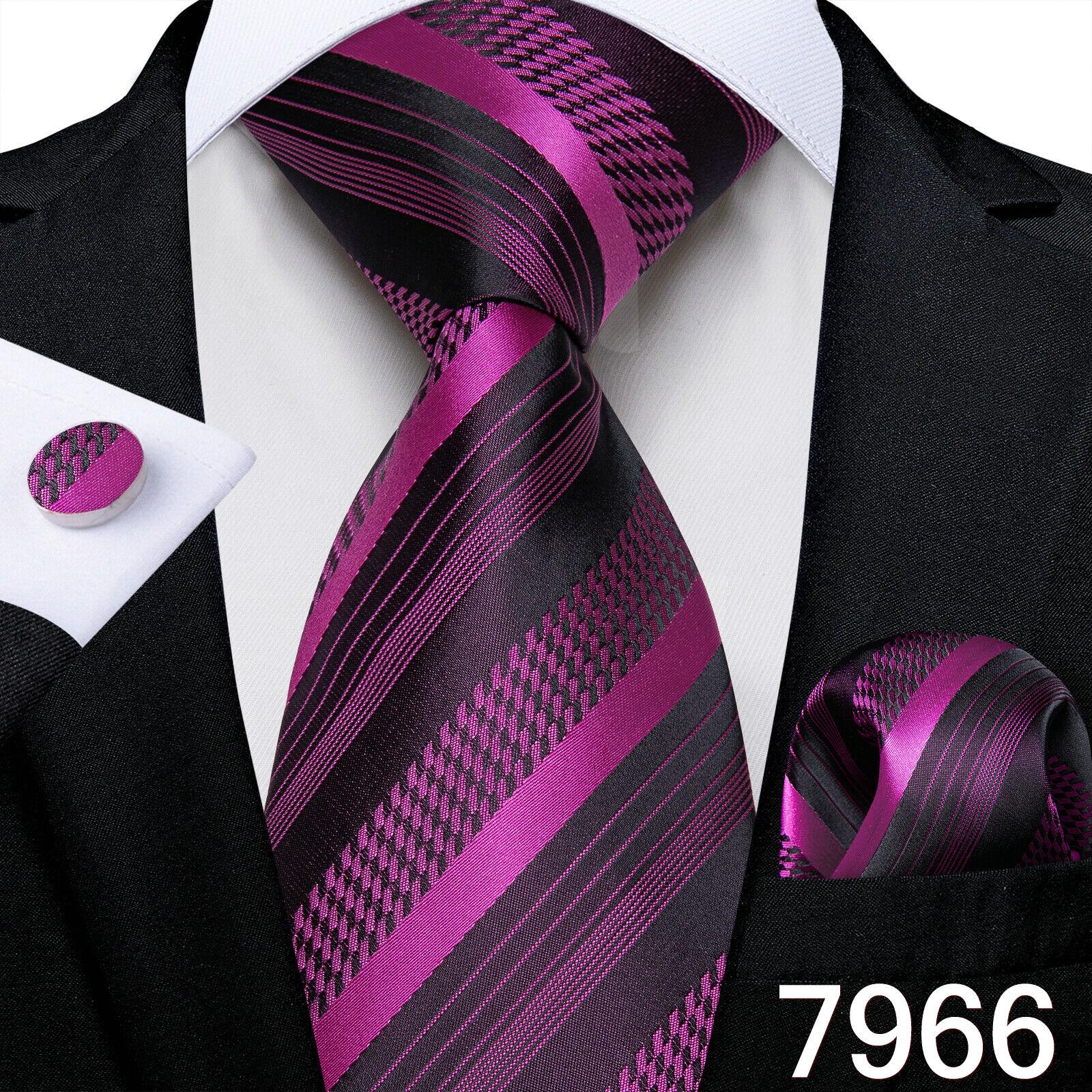 Paisley-Krawatten-Set aus Seiden-Jacquard, gewebte Krawatte, Hnaky-Manschettenknöpfe für Herren-Business-Accessoires, Dibangu N-7966 von Joom DACH