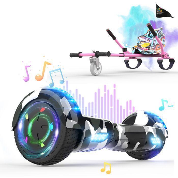 Paket Hoverboard Camouflage und Hoverkart Rosa - RCB - Super Geschenk für Kinder von Joom DACH