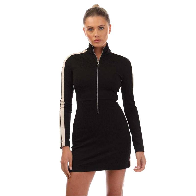 Palm Angels Damen/Damen Leoparden-Jacquard-Minikleid 10 UK schwarz/weiß von Joom DACH