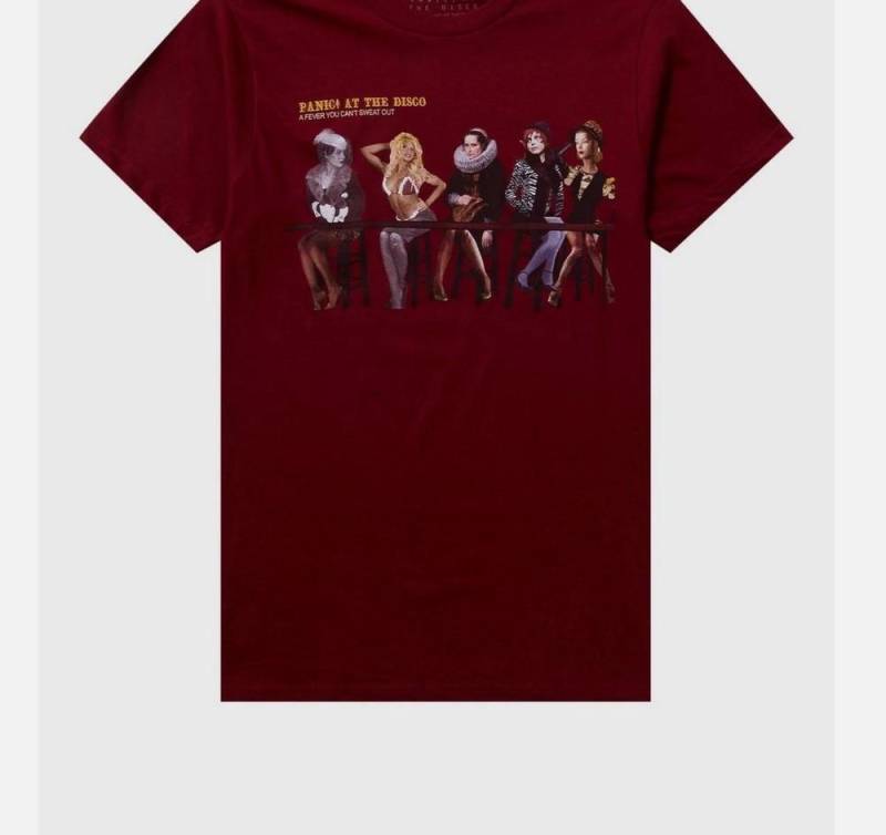 Panik! At The Disco Fever Can't Sweat Out Boyfriend Fit Mädchen T-Shirt Nachdruck M von Joom DACH