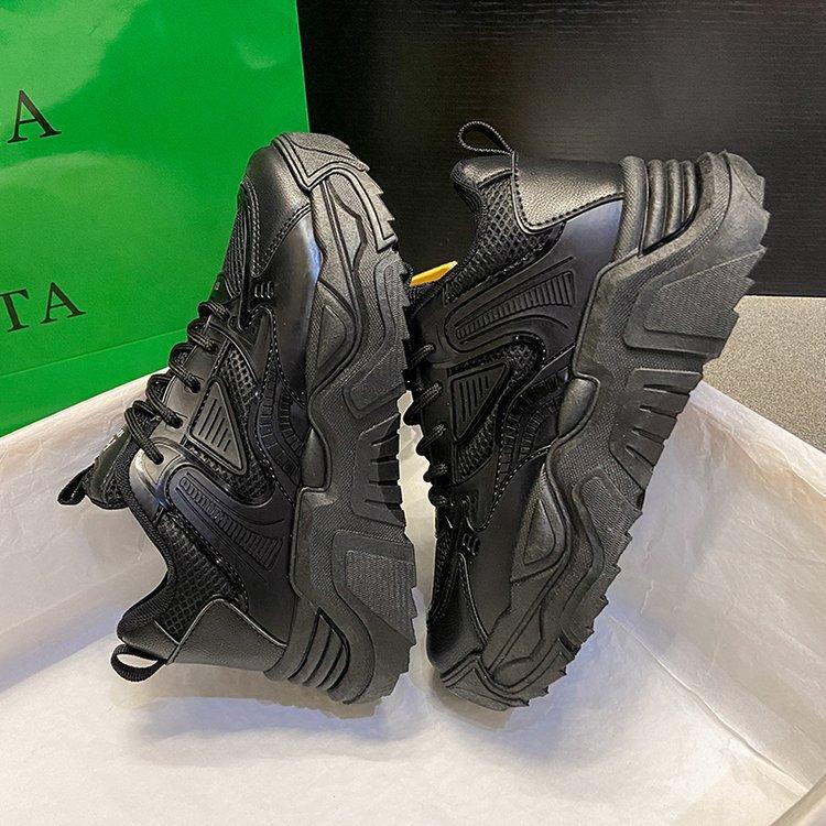 Papa Schuhe Damen Frühling Neue Ins Modische Leichte Atmungsaktive Dicke Sohle Schnürsneaker Student Laufschuhe 40 von Joom DACH