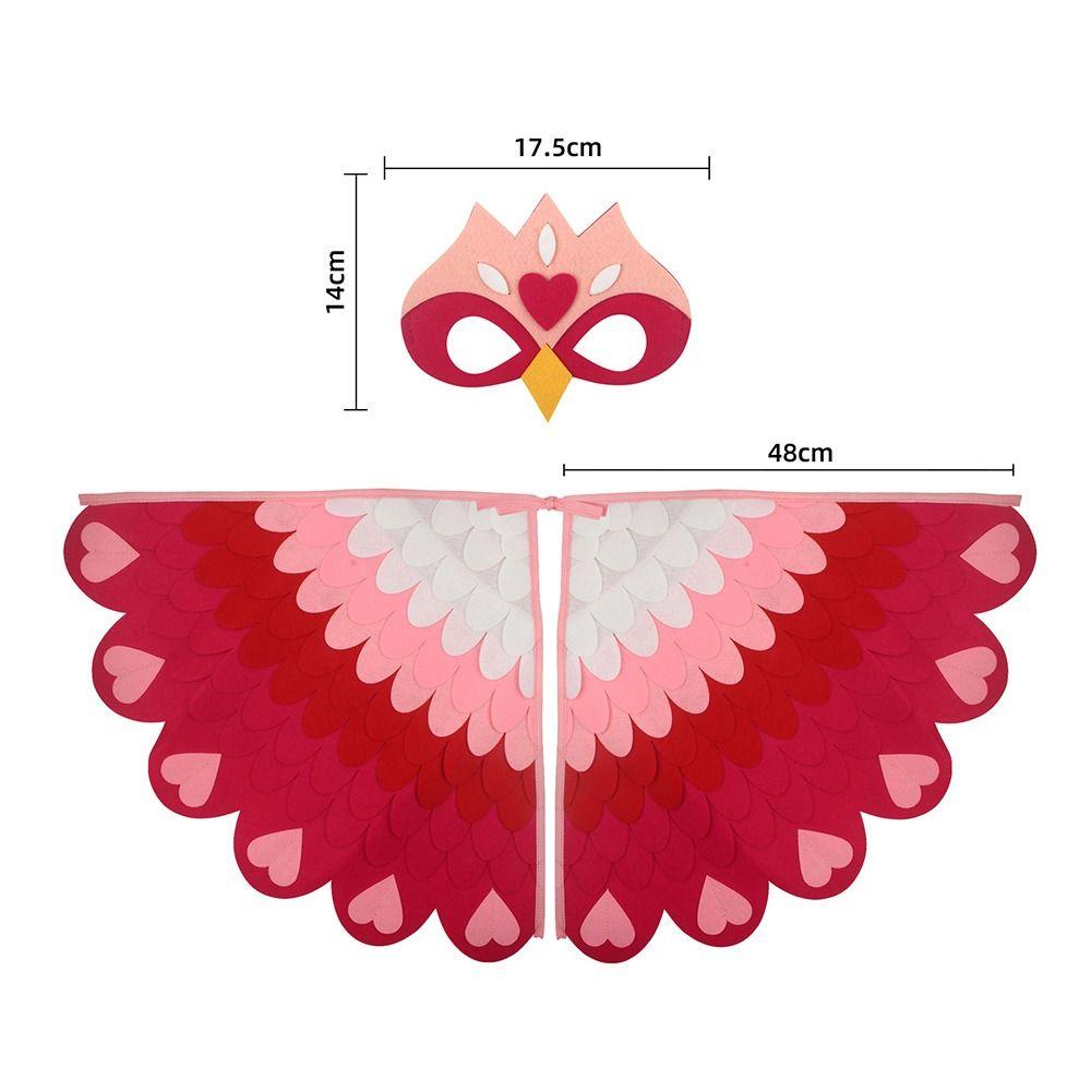 Papagei Vogel Tier Vogel Flügel + Maske Anzug Pfau Eule Filz Geflügelten Mantel Mädchen Jungen Filz Cape 12 von Joom DACH