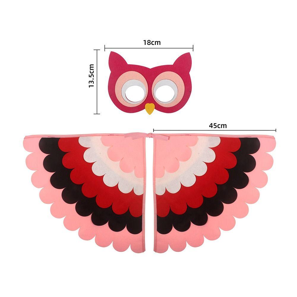 Papagei Vogel Tier Vogel Flügel + Maske Anzug Pfau Eule Filz Geflügelten Mantel Mädchen Jungen Filz Cape 18 von Joom DACH