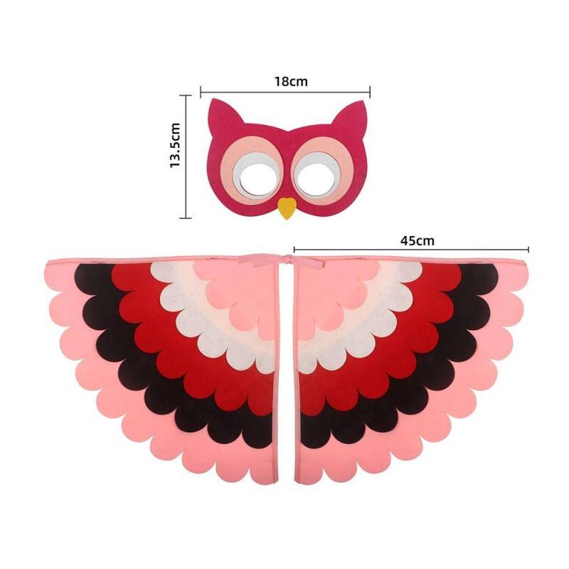 Papagei Vogel Tier Vogel Flügel + Maske Anzug Pfau Eule Filz Geflügelten Mantel Mädchen Jungen Filz Cape 18 von Joom DACH