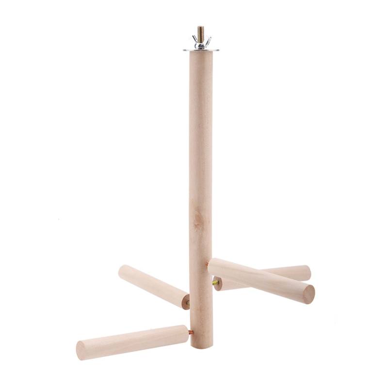 Papageienvögel Sitzstangen Käfigständer Spielzeug Holz Aktivitätsäste Kletterleitern von Joom DACH