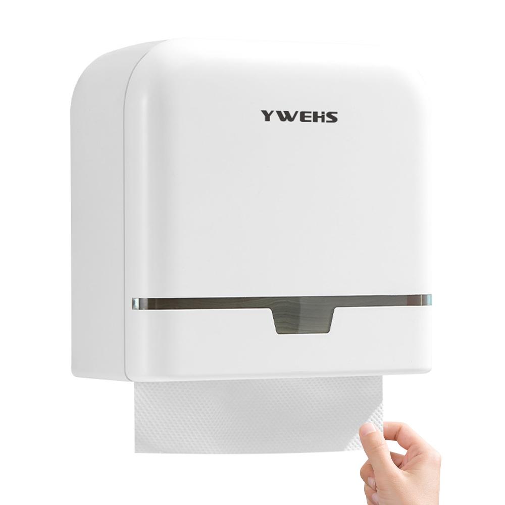 Papierhandtuchspender Wandhalterung Vielseitig Hand Papier Tissue Halter mit Schloss Wasserdicht Selbstklebend weiß von Joom DACH