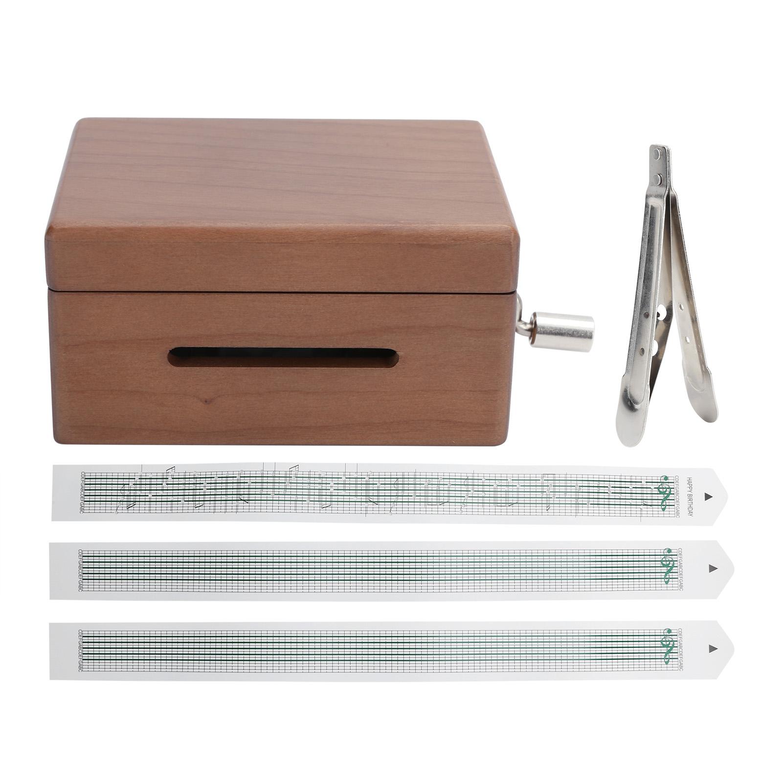 Papierstreifen DIY Spieluhr Handkurbel Spieluhr Geschenk Jungen Mädchen Kinder Geburtstag Weihnachten von Joom DACH