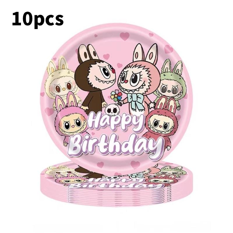 Partydekoration Geburtstag Tischdecke Geschirr Partybanner Requisiten-Set 9Inch Plates von Joom DACH