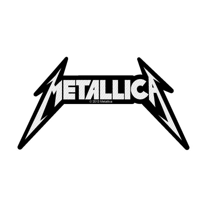 Patch in Form eines Metallica-Logos One Size weiß/schwarz von Joom DACH