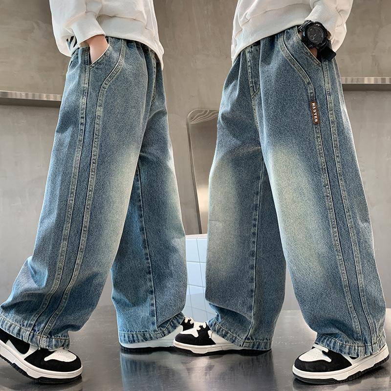 Patchwork Jeans Für Große Jungen Hosen Frühling Herbst Jungenhosen Kind Baggy Weitbeinige Kleidung Teenager 160 blau Patchwork Jeans Für Große Jungen Hosen Frühling Herbst Jungenhosen Kind Baggy Weitbeinige Kleidung Teenager 160 blau von Joom DACH