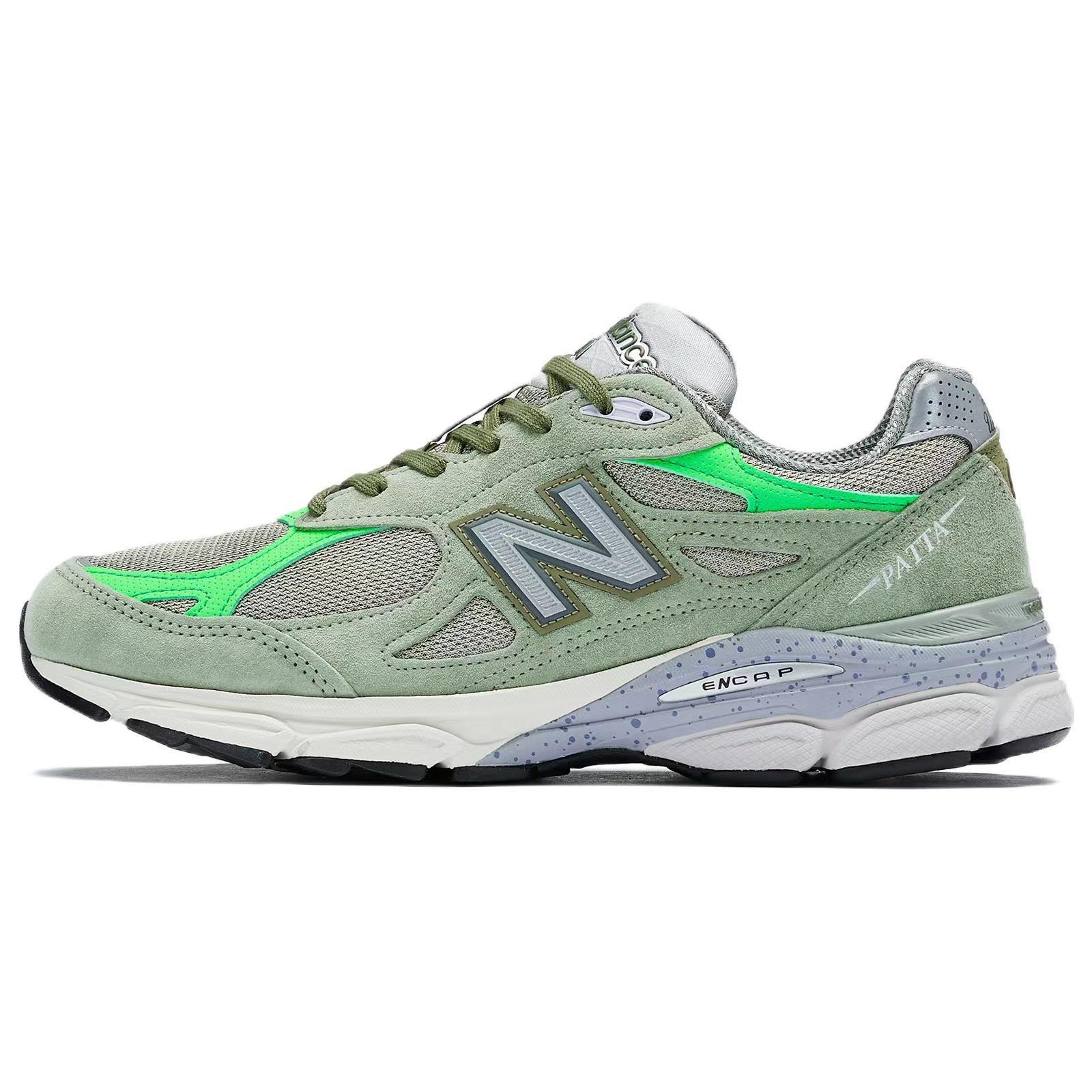 Patta x New Balance 990v3 Made in USA Halte deine Familie nah Unisex-Sneaker Grün Olive M990PP3 42.5 von Joom DACH