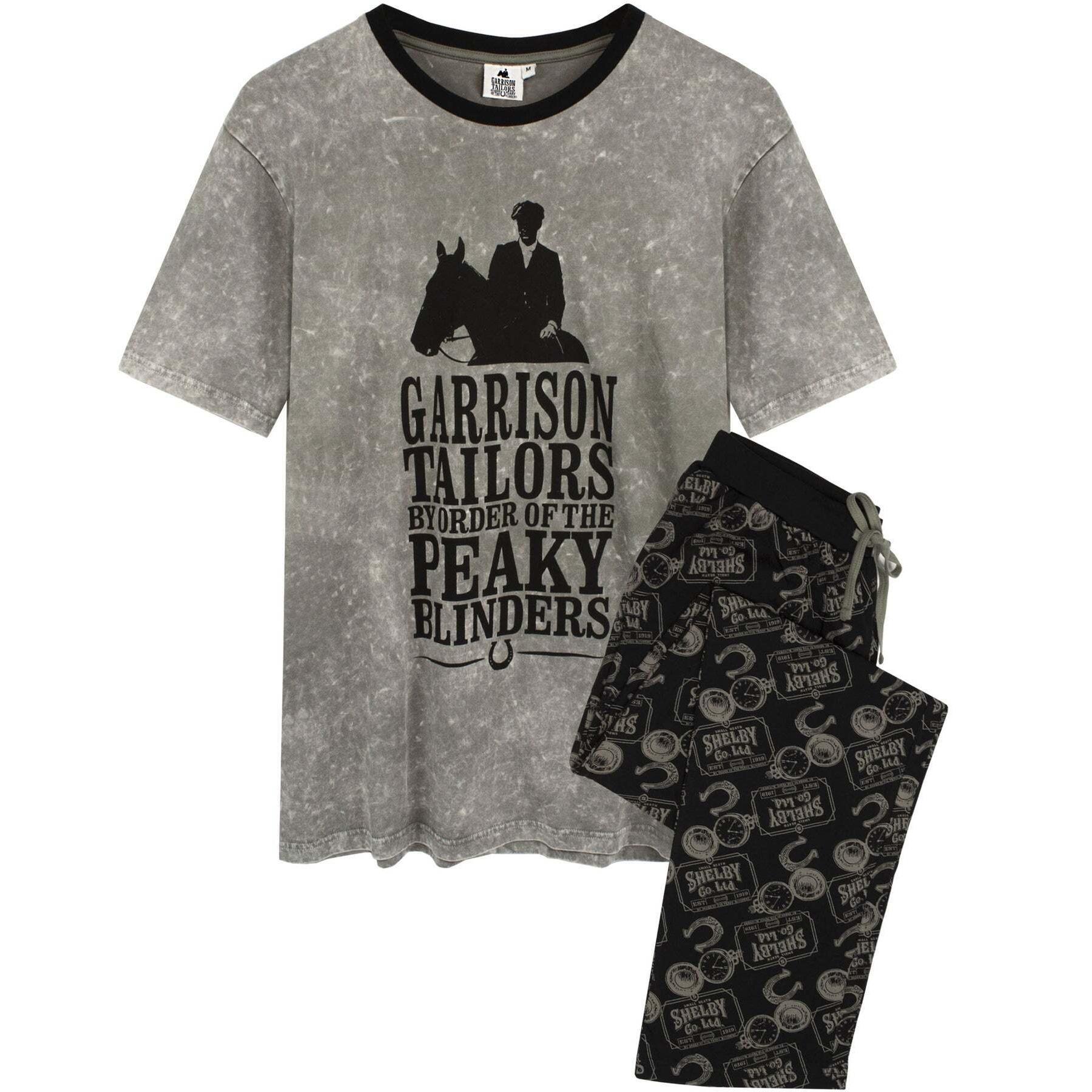 Peaky Blinders Langes Pyjama-Set für Herren L schwarz/grau Peaky Blinders Langes Pyjama-Set für Herren L schwarz/grau von Joom DACH