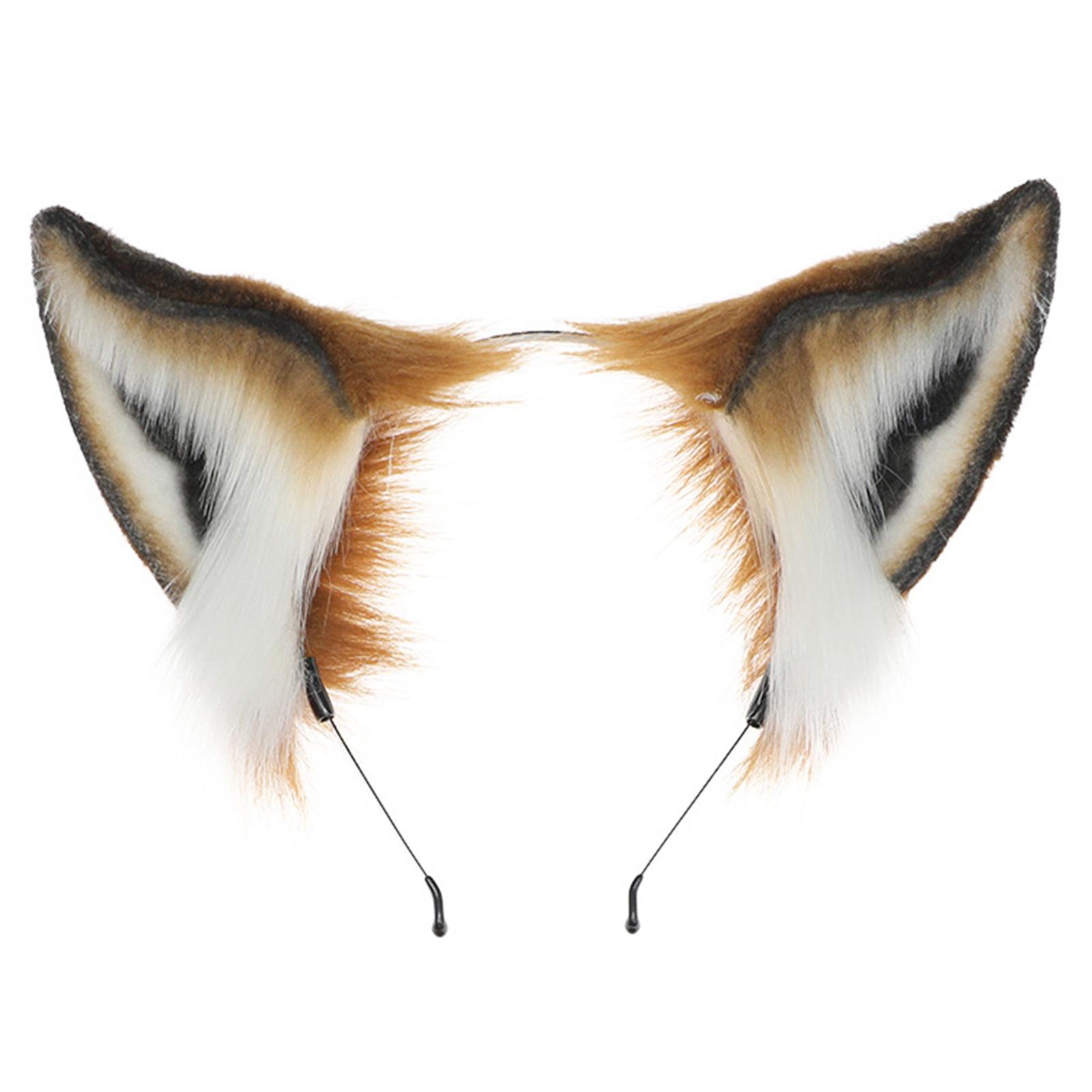 Pelzige Füchse-Ohren, Katzen, Mädchen, Cosplays, Haar-Accessoires, niedliche Plüsch-Tier-Ohr-Kopfbedeckung, langes Fell, Tier-Rollenspiele A Pelzige Füchse-Ohren, Katzen, Mädchen, Cosplays, Haar-Accessoires, niedliche Plüsch-Tier-Ohr-Kopfbedeckung, langes Fell, Tier-Rollenspiele A von Joom DACH