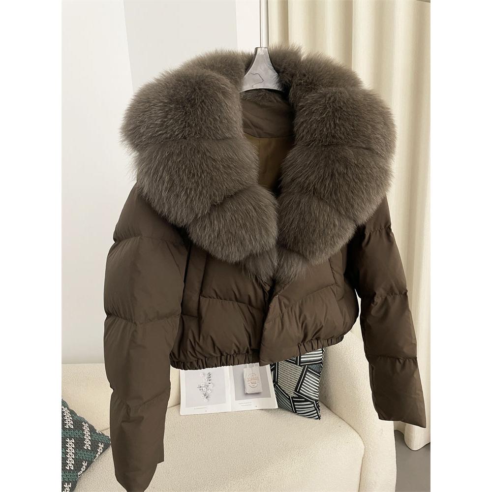 Pelzmantel Frauen Herbst Winter Weiße Ente Unten Jacke Kurzmantel Warme S von Joom DACH