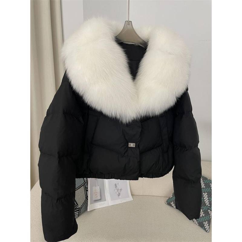 Pelzmantel Frauen Herbst Winter Weiße Ente Unten Jacke Kurzmantel Warme XS von Joom DACH