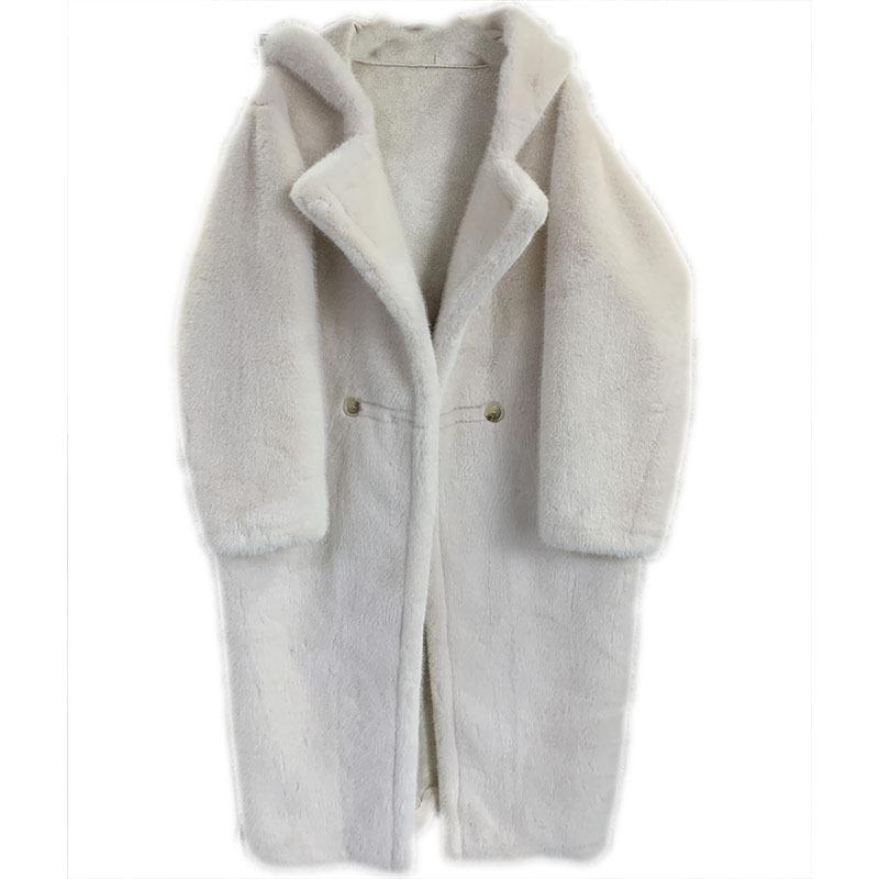 Pelzmantel frauen Europäischen Nerz Mit Kapuze Imitation Nerz Teddybär Mantel Lange One size von Joom DACH