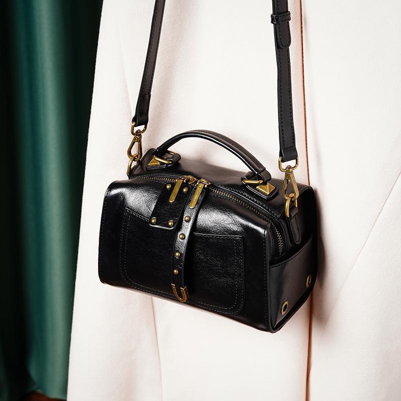 Pendler Rindsleder Handtasche Damen Schultertasche Umhängetasche Mädchen von Joom DACH