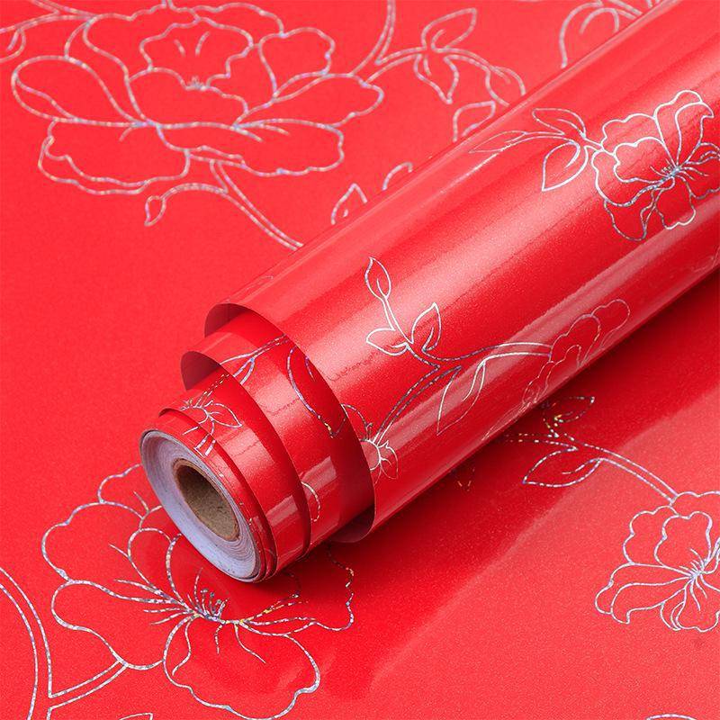 Perlglanz-Aufkleber aus selbstklebendem PVC für die Renovierung von Möbeln und Küchen 40cm x 1m, Laser rot Perlglanz-Aufkleber aus selbstklebendem PVC für die Renovierung von Möbeln und Küchen 40cm x 1m, Laser rot von Joom DACH