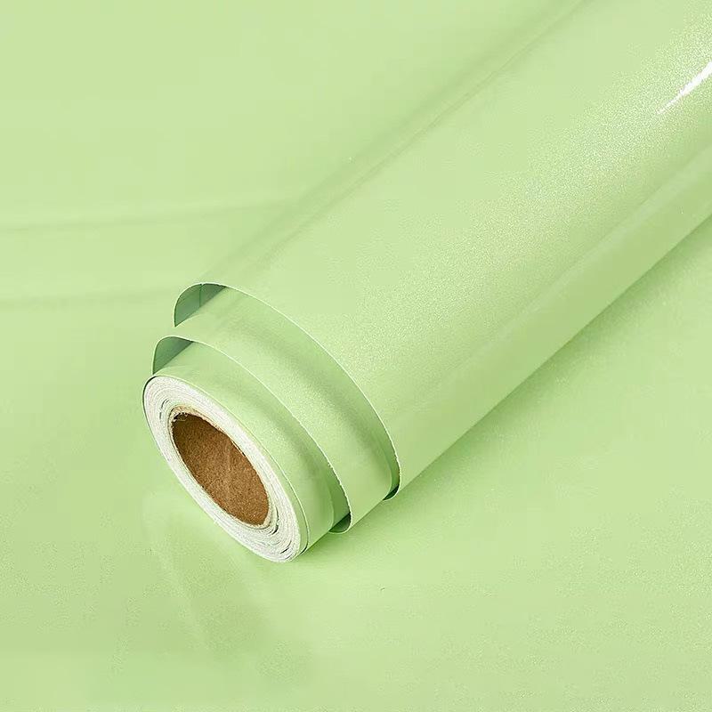 Perlglanz-Aufkleber aus selbstklebendem PVC für die Renovierung von Möbeln und Küchen 60cm x 1m, Pearlescent hellgrüne von Joom DACH