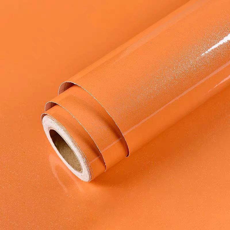 Perlglanz-Aufkleber aus selbstklebendem PVC für die Renovierung von Möbeln und Küchen 60cm x 1m, Pearlescent orange von Joom DACH