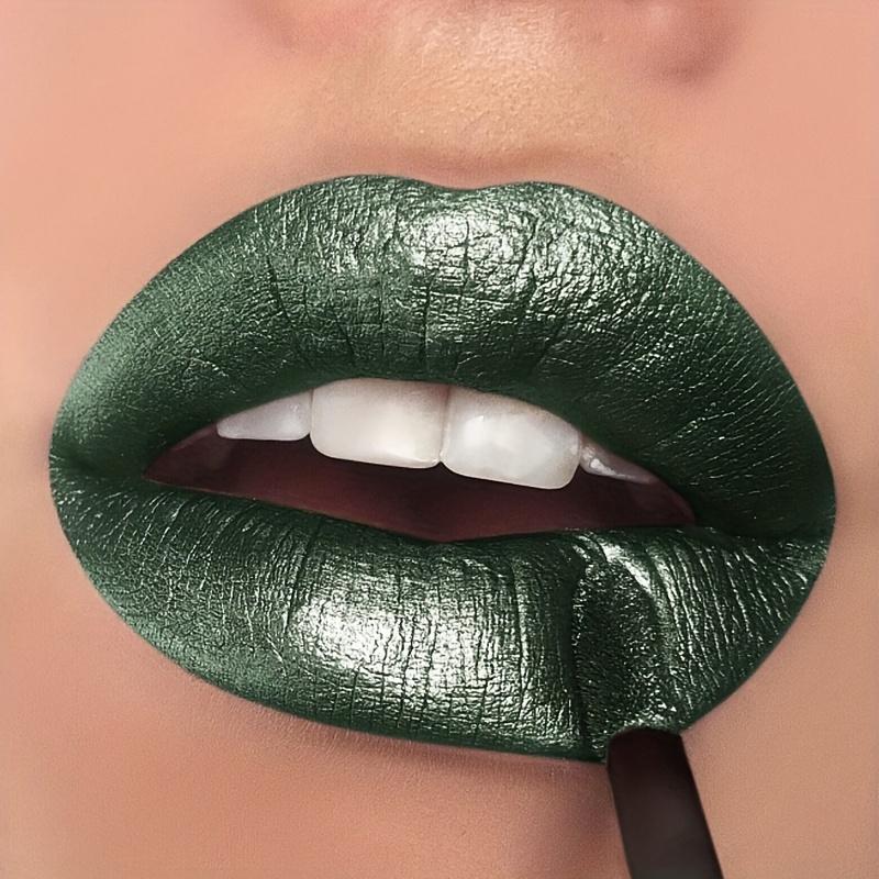 Perlglanz-Lippenstift, lang anhaltender, hochpigmentierter Lipgloss, matter, flüssiger Lipgloss, Antihaft-Becher, roter, leicht zu färbender Lippenstift für das tägliche Make-up von Frauen 02# von Joom DACH