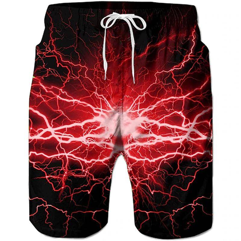 Persönlichkeit Meerwasser 3D-bedruckte Shorts Herren Hawaii Badeshorts Sommer Casual Urlaub Strandhose Kinder Übergroß M von Joom DACH