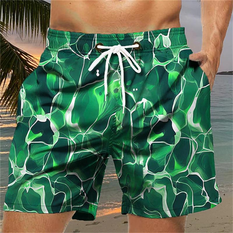 Persönlichkeit Seewasser 3D gedruckte Shorts Herren Hawaii Badeshorts Sommer Casual Urlaub Strandhose Kinder Übergroße Boardhose 5XL von Joom DACH