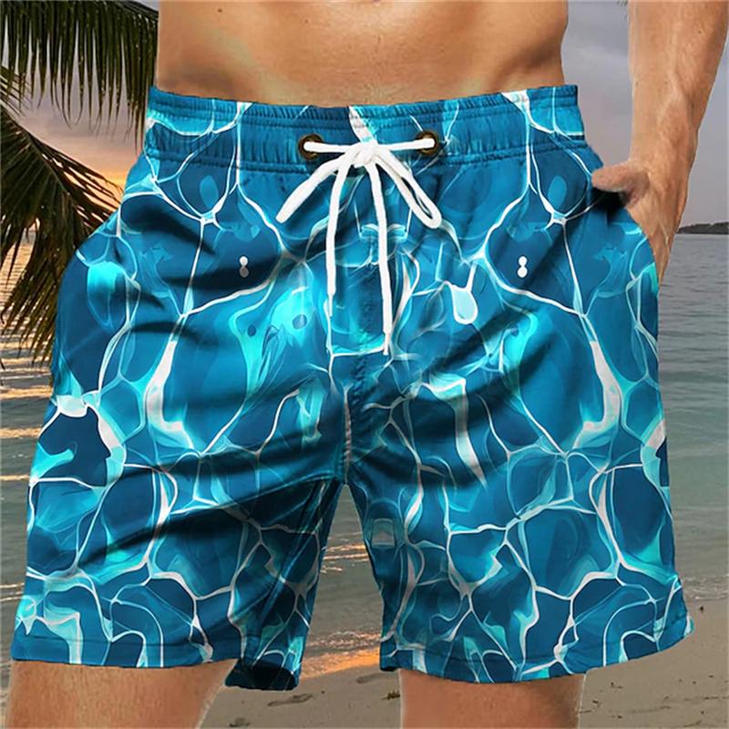Persönlichkeit Seewasser 3D gedruckte Shorts Herren Hawaii Badeshorts Sommer Casual Urlaub Strandhose Kinder Übergroße Boardhose L von Joom DACH