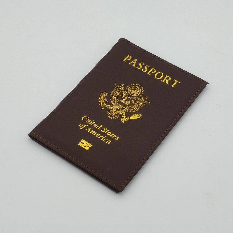 Personalisierte Leder USA Passhülle Personalisierter Reisepasshalter Amerikanische Geldbörse Hüllen für Reisepässe Mädchen Amerika braun von Joom DACH
