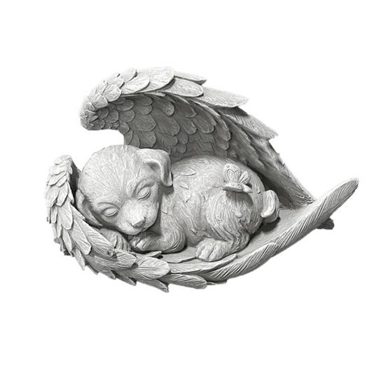 Personalisierter Katzen-Gedenkstein für den Garten Harz Grabstein Markierung mit Ewiger Liebe und Erinnerung Schutzengel Skulptur Emotionales Souvenir Dog von Joom DACH