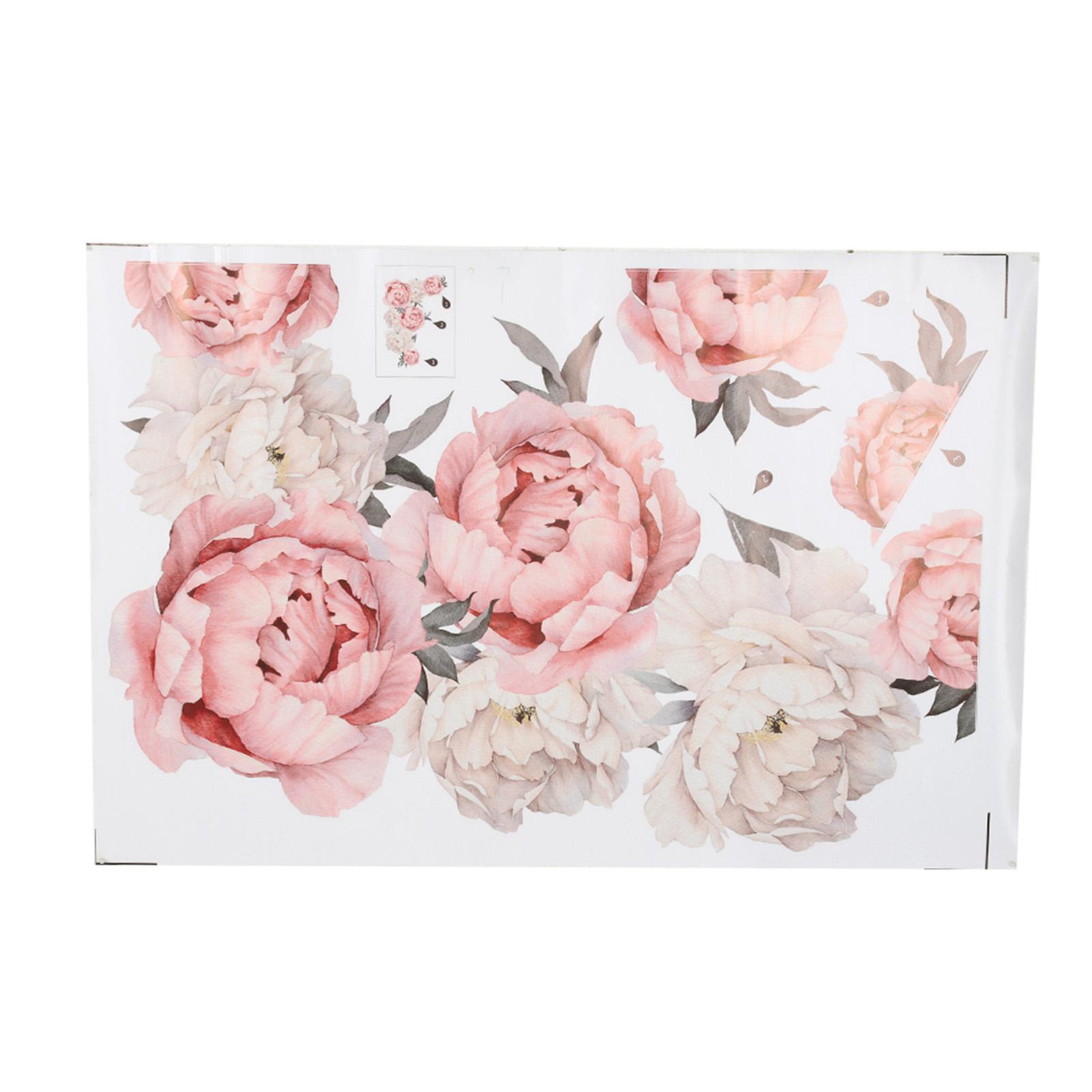 Pfingstrose Blume Muster Wand Aufkleber Kunst Applique Schlafzimmer Dekoration Hintergrund Aufkleber von Joom DACH