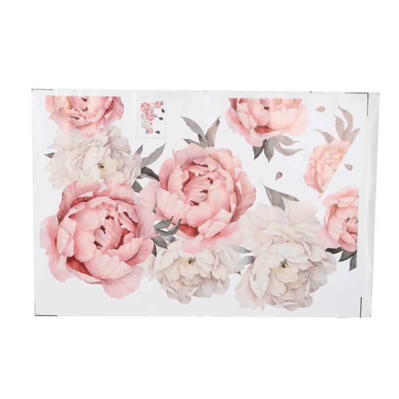 Pfingstrose Blume Muster Wand Aufkleber Kunst Applique Schlafzimmer Dekoration Hintergrund Aufkleber von Joom DACH