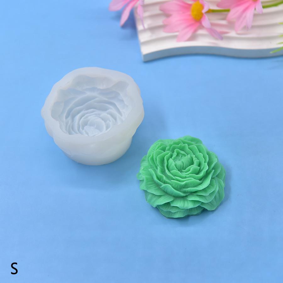 Pfingstrose Silikonformen - Groß, Mittel & Klein für Seife, Fondant & DIY Kerzen von Joom DACH