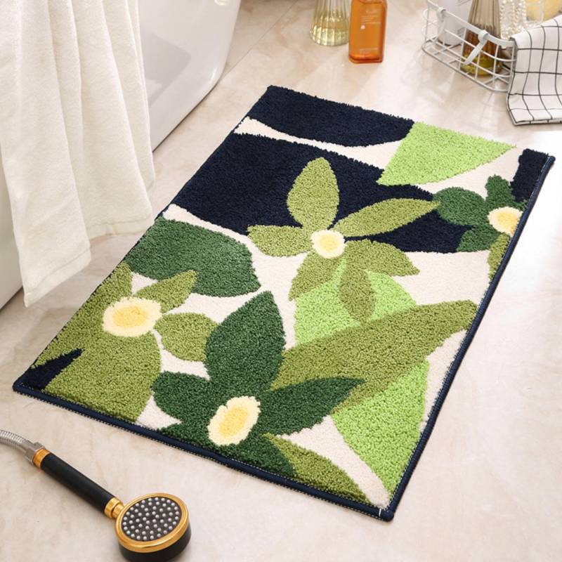 Pflanzen-Jacquard Badezimmer Kaschmir Verdickungsmatte Bad Rutschfeste Teppiche Waschbecken Badewannenseite Bodenläufer Duschraum Fußmatte Memory-Schaum 3D-Pad 400mm*600mm Pflanzen-Jacquard Badezimmer Kaschmir Verdickungsmatte Bad Rutschfeste Teppiche Waschbecken Badewannenseite Bodenläufer Duschraum Fußmatte Memory-Schaum 3D-Pad 400mm*600mm von Joom DACH