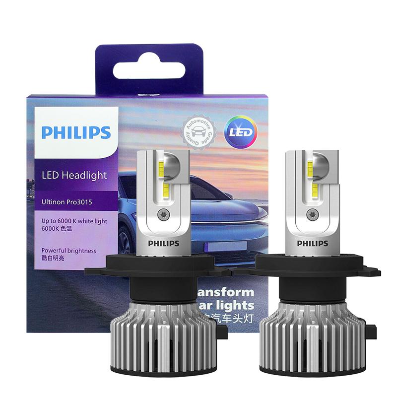 Philips LED H4 Ultinon Pro3015 12V/24V 6000K Helles Weiß Auto Scheinwerfer LED Lampen, 2x H4 2 Lamps von Joom DACH