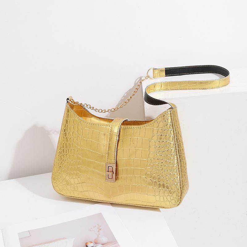 Phnom Penh Krokodil Muster Achseltasche Neue Damentasche Große Kapazität Damen Umhängetasche Mädchen Senior Sense von Joom DACH