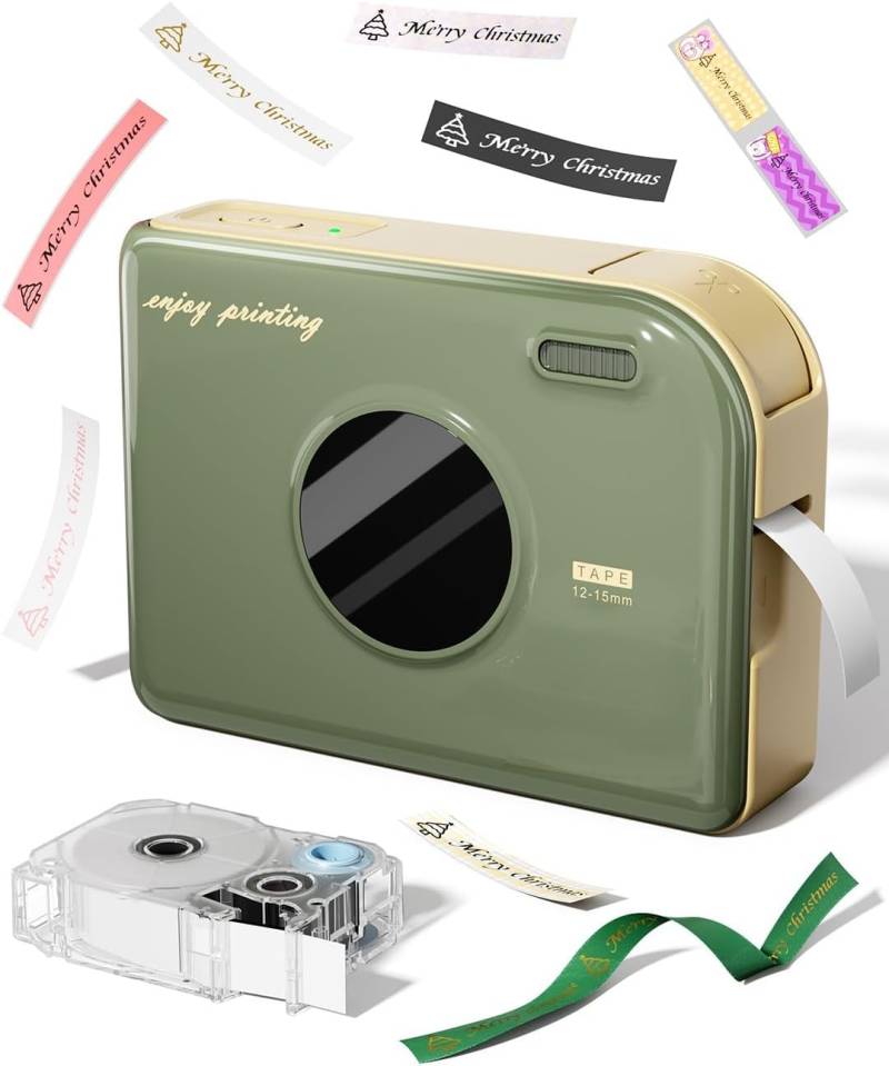 Phomemo A30 Thermotransferband Smartphone-Etikett Etikett Smartphone Bluetooth Sticker Maker Breites Etikett Android iOS Dedizierter japanischer Support-Writer, grün von Joom DACH